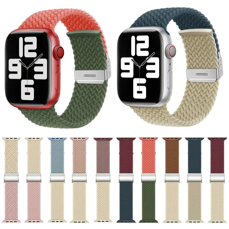 Dây đồng hồ khóa thêu bện nylon, Dành cho Apple Watch Series 8&7 41mm, Dành cho Apple Watch Series 8&7 45mm