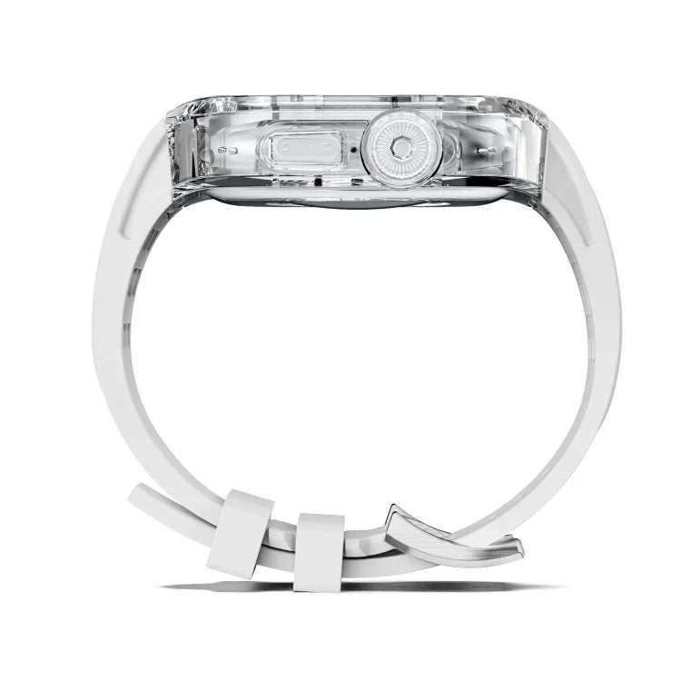 Dây đồng hồ vỏ giáp cao su flo trong suốt, Dành cho Apple Watch Ultra 3 / 2 / 1 49mm