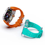 Dây đồng hồ vỏ giáp cao su flo trong suốt, Dành cho Apple Watch Ultra 3 / 2 / 1 49mm