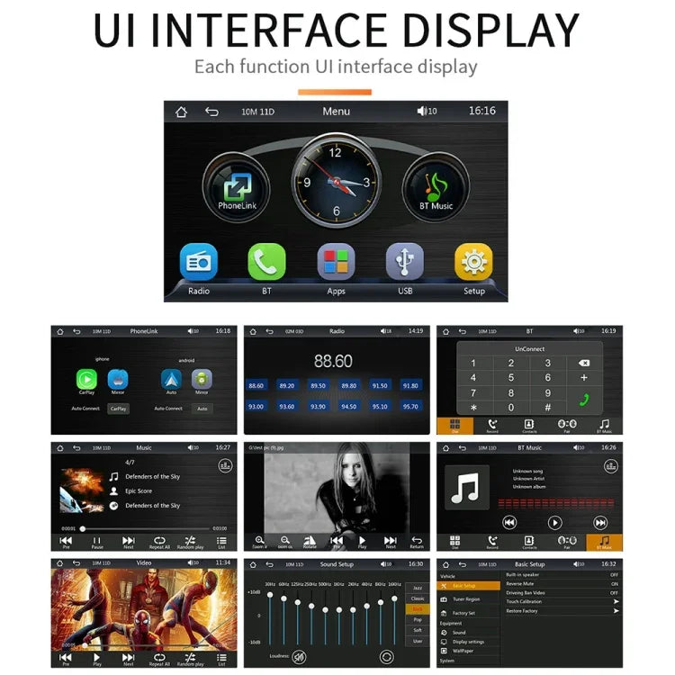 Máy nghe nhạc MP5 Bluetooth ô tô 7 inch B5300 hỗ trợ kết nối điện thoại di động, B5300