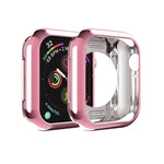 Ốp bảo vệ TPU mạ kim loại lỗ tròn rỗng, Dành cho Apple Watch Series 6 / 5 / 4 / SE 2025 / 2023 / 2022 40mm, Dành cho Apple Watch Series 3 & 2 & 1 42mm
