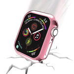 Ốp bảo vệ TPU mạ kim loại lỗ tròn rỗng, Dành cho Apple Watch Series 6 / 5 / 4 / SE 2025 / 2023 / 2022 40mm, Dành cho Apple Watch Series 3 & 2 & 1 42mm