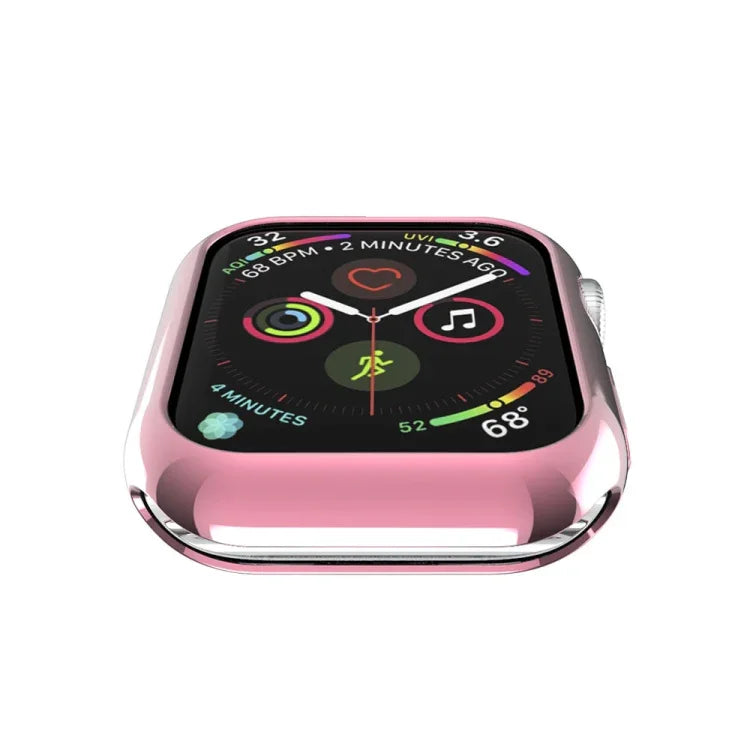 Ốp bảo vệ TPU mạ kim loại lỗ tròn rỗng, Dành cho Apple Watch Series 6 / 5 / 4 / SE 2025 / 2023 / 2022 40mm, Dành cho Apple Watch Series 3 & 2 & 1 42mm