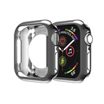 Ốp bảo vệ TPU mạ kim loại lỗ tròn rỗng, Dành cho Apple Watch Series 6 / 5 / 4 / SE 2025 / 2023 / 2022 40mm, Dành cho Apple Watch Series 3 & 2 & 1 42mm