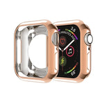 Ốp bảo vệ TPU mạ kim loại lỗ tròn rỗng, Dành cho Apple Watch Series 6 / 5 / 4 / SE 2025 / 2023 / 2022 40mm, Dành cho Apple Watch Series 3 & 2 & 1 42mm