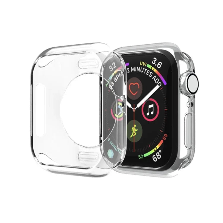Ốp bảo vệ TPU mạ kim loại lỗ tròn rỗng, Dành cho Apple Watch Series 6 / 5 / 4 / SE 2025 / 2023 / 2022 40mm, Dành cho Apple Watch Series 3 & 2 & 1 42mm