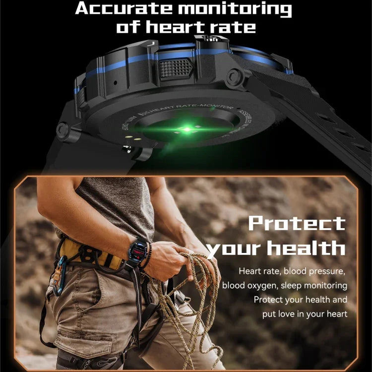 Đồng hồ thông minh PG666 màn hình TFT 1.39 inch, gọi Bluetooth, hỗ trợ theo dõi nhịp tim / huyết áp