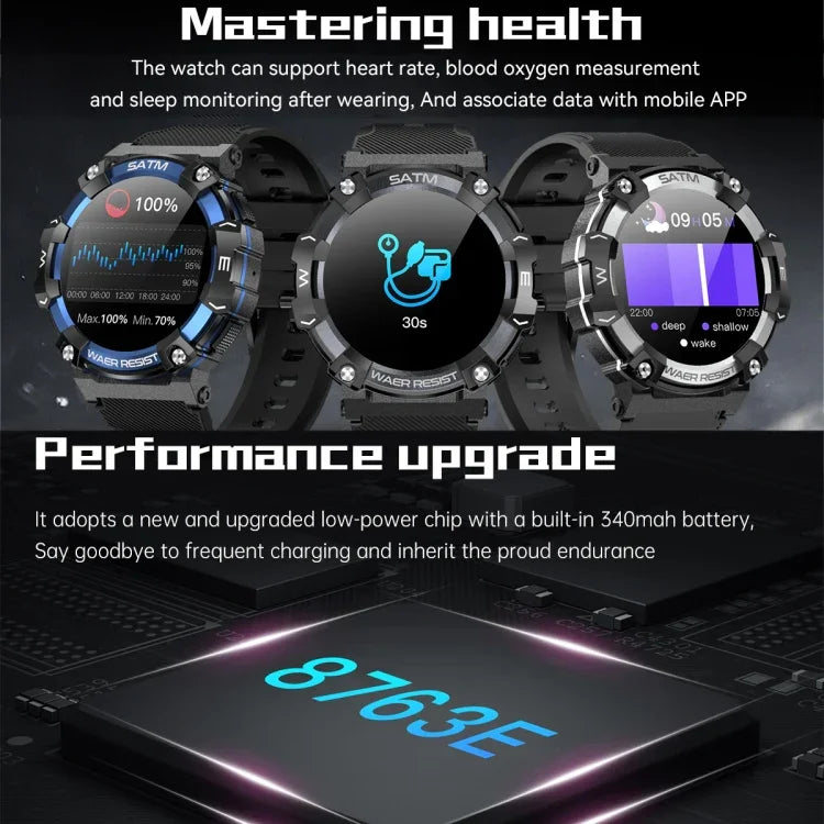 Đồng hồ thông minh PG666 màn hình TFT 1.39 inch, gọi Bluetooth, hỗ trợ theo dõi nhịp tim / huyết áp