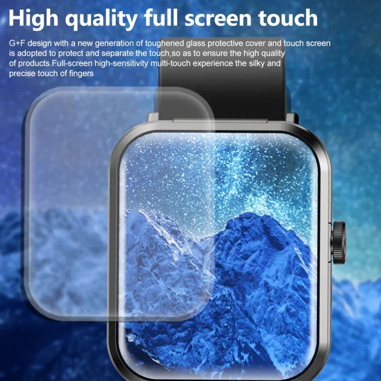 Vòng đeo tay thông minh S6 TWS tai nghe 1.91 inch, hỗ trợ gọi Bluetooth / theo dõi sức khỏe