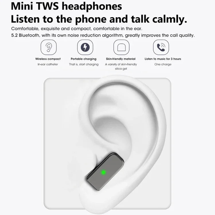 Vòng đeo tay thông minh S6 TWS tai nghe 1.91 inch, hỗ trợ gọi Bluetooth / theo dõi sức khỏe