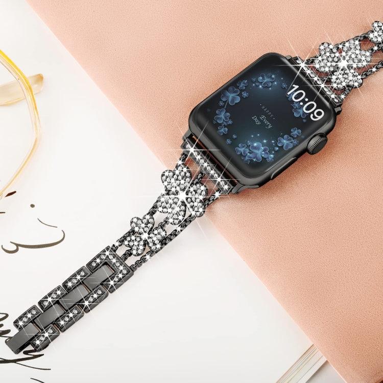 Dây đồng hồ kim cương cỏ ba lá, Dành cho Apple Watch Series 8&7 45mm, Dành cho Apple Watch Series 8&7 41mm