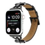 Dây đồng hồ da thật cá sấu khóa D, Dành cho Apple Watch Series 8&7 45mm, Dành cho Apple Watch Series 8&7 41mm