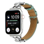 Dây đồng hồ da thật cá sấu khóa D, Dành cho Apple Watch Series 8&7 45mm, Dành cho Apple Watch Series 8&7 41mm
