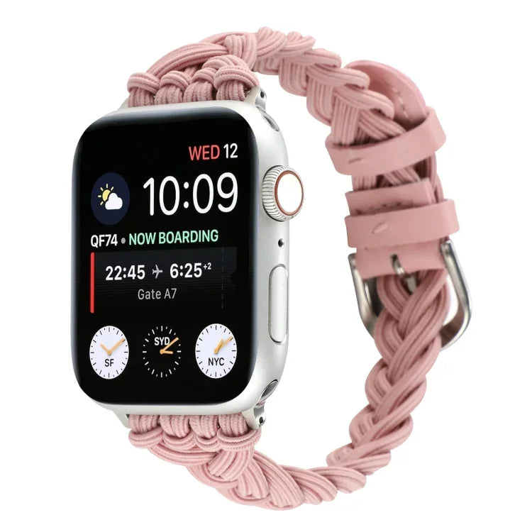 Dây đồng hồ nylon đàn hồi đơn bện, Dành cho Apple Watch Series 8&7 45mm, Dành cho Apple Watch Series 8&7 41mm