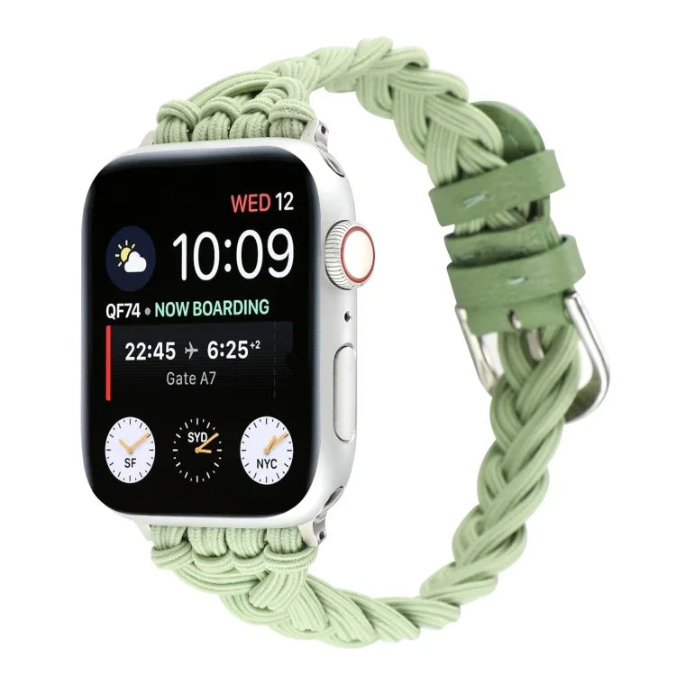 Dây đồng hồ nylon đàn hồi đơn bện, Dành cho Apple Watch Series 8&7 45mm, Dành cho Apple Watch Series 8&7 41mm