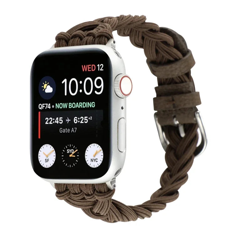 Dây đồng hồ nylon đàn hồi đơn bện, Dành cho Apple Watch Series 8&7 45mm, Dành cho Apple Watch Series 8&7 41mm