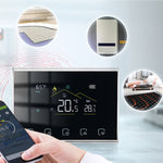 BHT-8000RF-VA-GBCW Bộ điều nhiệt màn hình LED thông minh không dây có WiFi, Thông số kỹ thuật: Điện / Sưởi nồi hơi, Sưởi điện, Sưởi nồi hơi điện, Sưởi nồi hơi, Sưởi nước, Sưởi thủy điện, Sưởi nồi hơi nước