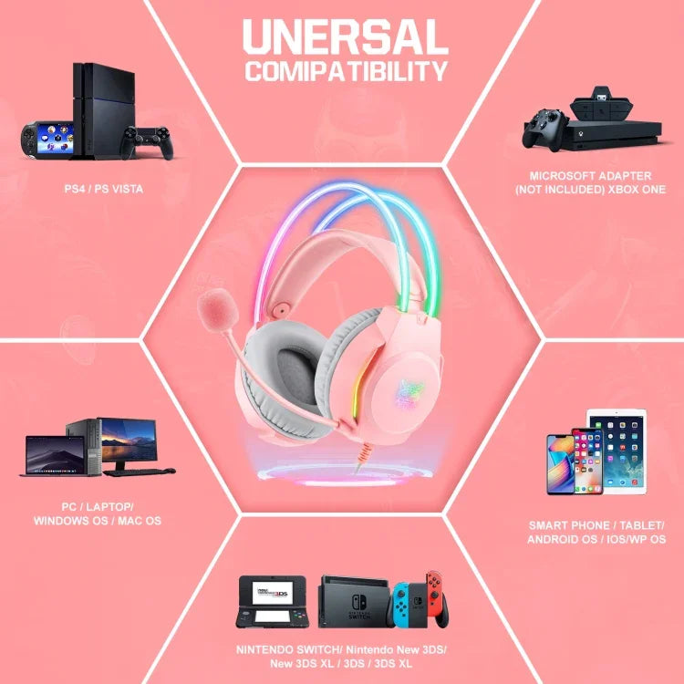 Tai nghe chơi game có dây RGB USB+3.5mm X26, X26