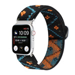 Buckle Elastic Nylon Watch Band, For Apple Watch Series 8&7 45mm, For Apple Watch Series 8&7 41mm