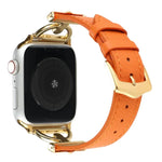 Dây đồng hồ da thật trơn khóa D, Dành cho Apple Watch Series 8&7 45mm, Dành cho Apple Watch Series 8&7 41mm