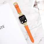 Dây đồng hồ da thật trơn khóa D, Dành cho Apple Watch Series 8&7 45mm, Dành cho Apple Watch Series 8&7 41mm