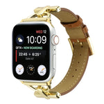Dây đồng hồ da thật trơn khóa D, Dành cho Apple Watch Series 8&7 45mm, Dành cho Apple Watch Series 8&7 41mm
