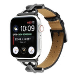 Dây đồng hồ da thật trơn khóa D, Dành cho Apple Watch Series 8&7 45mm, Dành cho Apple Watch Series 8&7 41mm