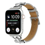 Dây đồng hồ da thật trơn khóa D, Dành cho Apple Watch Series 8&7 45mm, Dành cho Apple Watch Series 8&7 41mm