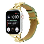 Dây đồng hồ da thật trơn khóa D, Dành cho Apple Watch Series 8&7 45mm, Dành cho Apple Watch Series 8&7 41mm
