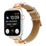Dây đồng hồ da thật trơn khóa D, Dành cho Apple Watch Series 8&7 45mm, Dành cho Apple Watch Series 8&7 41mm
