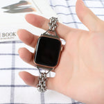 Dây đồng hồ kim loại mắt xích đôi, Dành cho Apple Watch Series 8&7 45mm, Dành cho Apple Watch Series 8&7 41mm