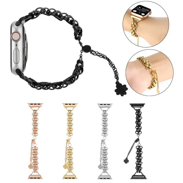 Dây đồng hồ kim loại mắt xích đôi, Dành cho Apple Watch Series 8&7 45mm, Dành cho Apple Watch Series 8&7 41mm
