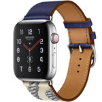 Dây đồng hồ da họa tiết in lụa, dành cho Apple Watch Series 7 41mm / 6 & SE & 5 & 4 40mm / 3 & 2 & 1 38mm, Apple Watch Series 8&7 41mm / SE 2&6&SE&5&4 40mm / 3&2&1 38mm