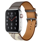 Dây đồng hồ da họa tiết in lụa, dành cho Apple Watch Series 7 41mm / 6 & SE & 5 & 4 40mm / 3 & 2 & 1 38mm, Apple Watch Series 8&7 41mm / SE 2&6&SE&5&4 40mm / 3&2&1 38mm