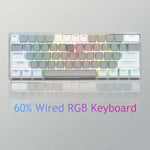 Bàn phím cơ có dây AULA F3261 Type-C 61 phím có thể thay nóng RGB