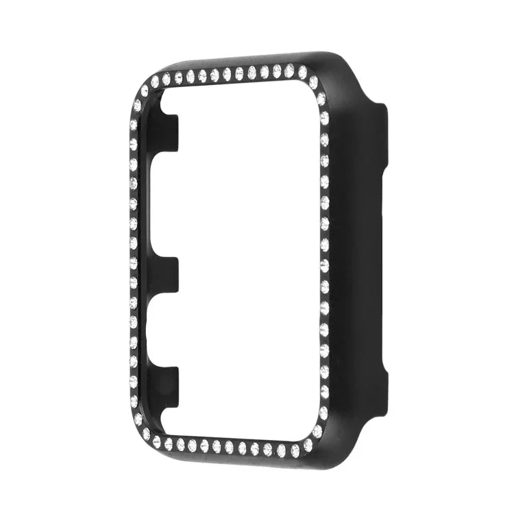 Ốp bảo vệ đồng hồ hợp kim nhôm kim cương, Dành cho Apple Watch Series 9 / 8 / 7 45mm, Dành cho Apple Watch Series SE 2025&SE 2&6&SE&5&4 44mm, Dành cho Apple Watch Series 3&2&1 42mm, Dành cho Apple Watch Series 9 / 8 / 7 41mm