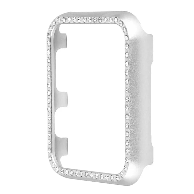 Ốp bảo vệ đồng hồ hợp kim nhôm kim cương, Dành cho Apple Watch Series 9 / 8 / 7 45mm, Dành cho Apple Watch Series SE 2025&SE 2&6&SE&5&4 44mm, Dành cho Apple Watch Series 3&2&1 42mm, Dành cho Apple Watch Series 9 / 8 / 7 41mm