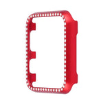 Ốp bảo vệ đồng hồ hợp kim nhôm kim cương, Dành cho Apple Watch Series 9 / 8 / 7 45mm, Dành cho Apple Watch Series SE 2025&SE 2&6&SE&5&4 44mm, Dành cho Apple Watch Series 3&2&1 42mm, Dành cho Apple Watch Series 9 / 8 / 7 41mm