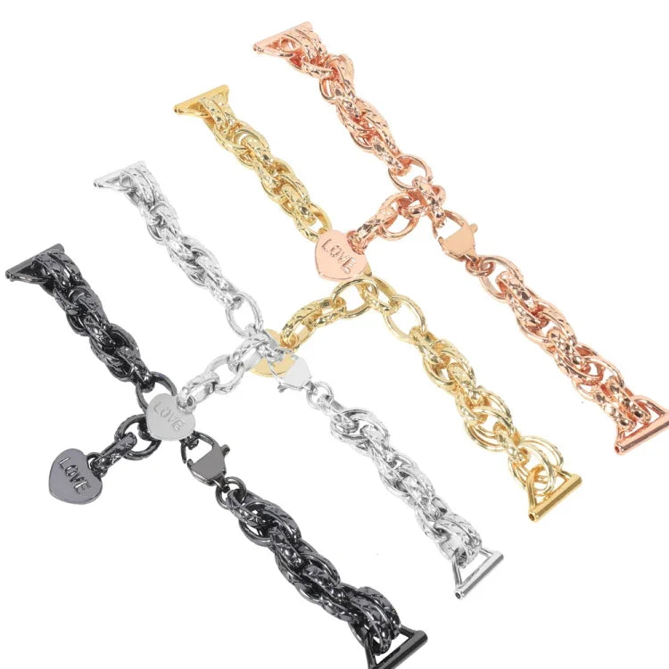 Dây đồng hồ kim loại chuỗi đa năng, 20mm, 22mm