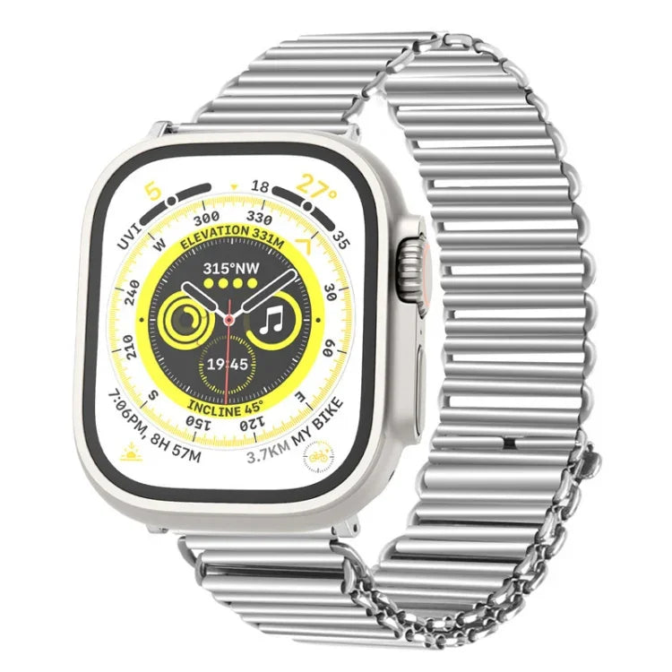 Dây Đồng Hồ Thép Không Gỉ Khóa Xích, Dành Cho Apple Watch Ultra 49mm / Series 8&7 45mm / SE 2&6&SE&5&4 44mm / 3&2&1 42mm, Dành Cho Apple Watch Series 8&7 41mm / SE 2&6&SE&5&4 40mm / 3&2&1 38mm