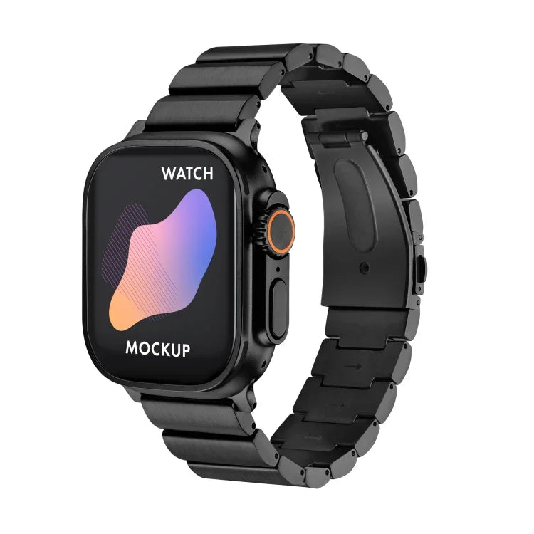 Dây Đồng Hồ Hợp Kim Titan Khóa Phẳng, Dành Cho Apple Watch Ultra 49mm / Series 8&7 45mm / SE 2&6&SE&5&4 44mm / 3&2&1 42mm, Dành Cho Apple Watch Series 8&7 41mm / SE 2&6&SE&5&4 40mm / 3&2&1 38mm