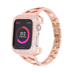 Dây Đồng Hồ Kim Loại Đồng Zircon, Dành Cho Apple Watch Ultra 49mm / Series 8&7 45mm / SE 2&6&SE&5&4 44mm / 3&2&1 42mm, Dành Cho Apple Watch Series 8&7 41mm / SE 2&6&SE&5&4 40mm / 3&2&1 38mm