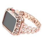 Dây đồng hồ kim loại mắt đồng, dành cho Apple Watch Ultra 49mm / Series 8&7 45mm / SE 2&6&SE&5&4 44mm / 3&2&1 42mm, dành cho Apple Watch Series 8&7 41mm / SE 2&6&SE&5&4 40mm / 3&2&1 38mm