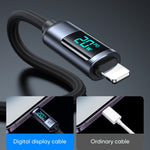 JOYROOM S-CL020A16 Cáp dữ liệu sạc nhanh 20W USB-C / Type-C sang 8 Pin có màn hình kỹ thuật số, Type-C sang 8 Pin