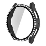 Vỏ đồng hồ PC kim cương hàng đơn + kính cường lực, dành cho Samsung Galaxy Watch5 44mm