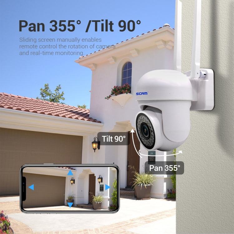 ESCAM PVR007 Camera WiFi HD Thông Minh 3MP Hỗ Trợ Tầm Nhìn Ban Đêm Màu Đầy Đủ / Phát Hiện Chuyển Động / Báo Động Âm Thanh / Thẻ TF, PVR007