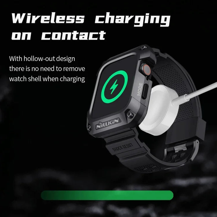 NILLKIN Ruidong Series Alloy + TPU Integrated Watch Band, For Apple Watch Series 8&7 45mm