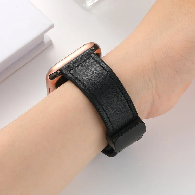 Dây Đồng Hồ Da Silicone Gấp Từ Tính Cho Apple Watch Ultra 49mm / Series 8&7 45mm / SE 2&6&SE&5&4 44mm / 3&2&1 42mm, Dành Cho Apple Watch Ultra 49mm