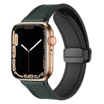 Dây Đồng Hồ Da Silicone Gấp Từ Tính Cho Apple Watch Ultra 49mm / Series 8&7 45mm / SE 2&6&SE&5&4 44mm / 3&2&1 42mm, Dành Cho Apple Watch Ultra 49mm