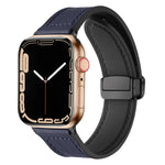 Dây Đồng Hồ Da Silicone Gấp Từ Tính Cho Apple Watch Ultra 49mm / Series 8&7 45mm / SE 2&6&SE&5&4 44mm / 3&2&1 42mm, Dành Cho Apple Watch Ultra 49mm
